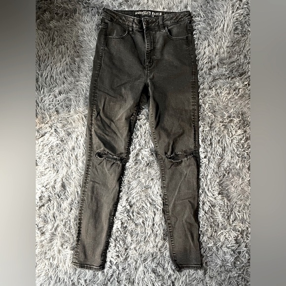 Super Hi-Rise Jegging Washed Black Denim Jeans - Picture 2 of 9